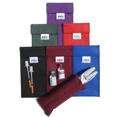 Frio Insulin Cooling Duo-Pen Wallet- Burgundy- 7 in. x 3.5 in. 1130DuoBurg